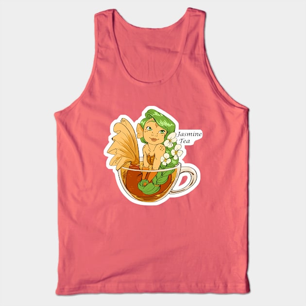 Jasmine Tea Mermaid Tank Top by TessRosenthal